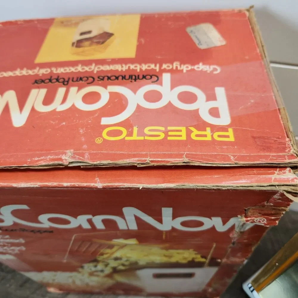 Vintage 1978 Presto PopCornNow Continuous Corn Popper Hot Air Popper 04810 WORKS